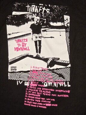 Machine Gun Kelly T-Shirt Tickets To My Downfall Black Adult L Rap MGK